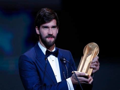 Liverpool's goalkeeper Alisson Becker wins Yachine Trophy