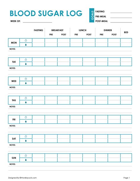 Daily blood sugar logbook blood sugar log printable template blood glucose tracker diabetic log ...