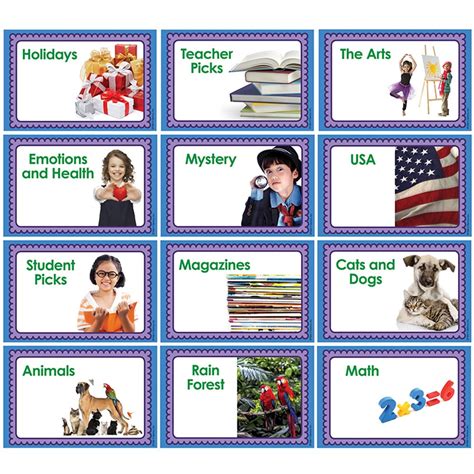 Classroom Library Labels - EP-366 | Edupress | Teacher Aids