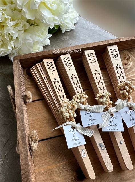 100PCS Bulk Wedding Favors, Wooden Fan Favors, Summer Beach Wedding ...