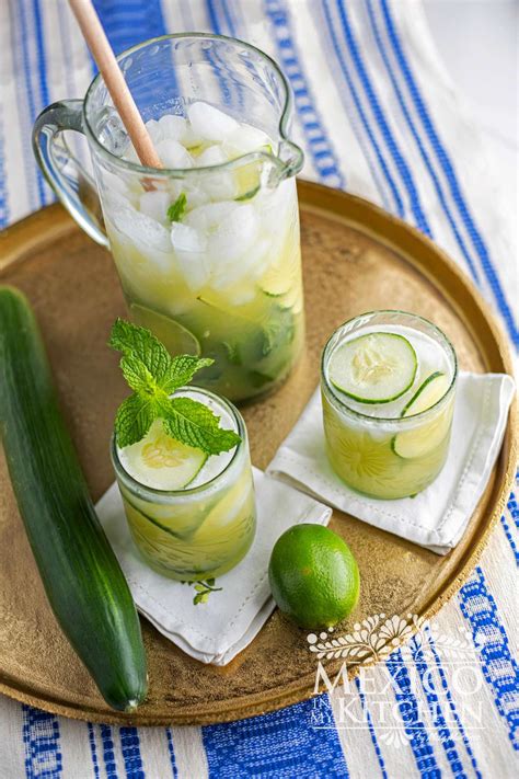 Cucumber Lime Agua Fresca | Mexican Drinks, Quick and Easy.