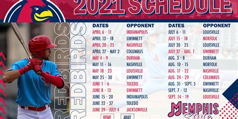 2021 Schedule | Redbirds