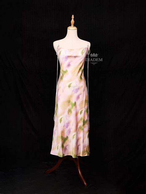 light peach ladies suit, floral design suit for women under 3500 ...