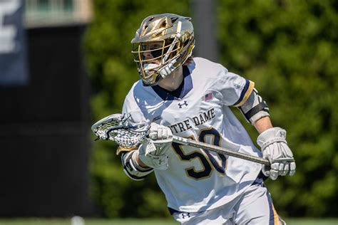 Notre Dame beat Johns Hopkins, 12-9, in an NCAA men's lacrosse quarterfinal