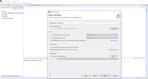 Create First Java Project in Eclipse 的图像结果