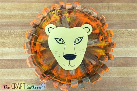 Paper Plate Lion - The Craft Balloon