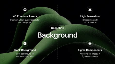 Glymera – Micrograin Green Ribbon Texture Background Collection | Figma