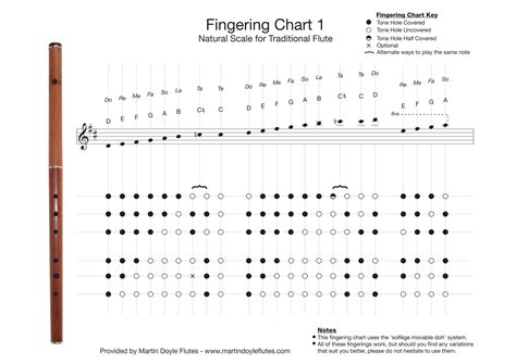 Free Printable Flute Fingering Charts [PDF] High Notes For Beginners