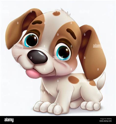 Cute Cartoon Dogs With Big Eyes To Draw