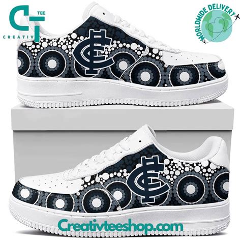 AFL Carlton Football Club Special Indigenous Design Air Force 1 Sneaker | by Teeneesstore | Jul ...