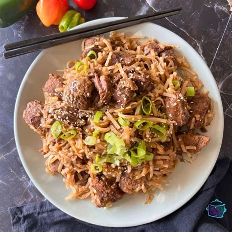 Slow Cooker Chili Lime Beef And Noodles - The Lazy Slow Cooker
