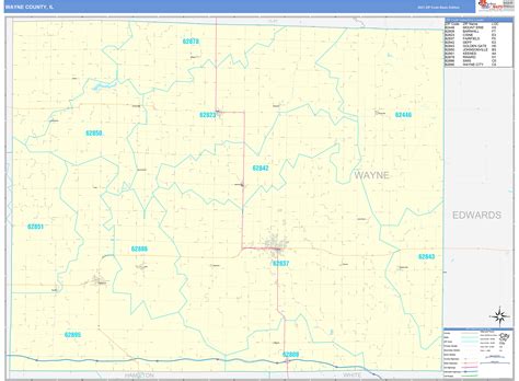 Image result for Wayne County Zip Code Map