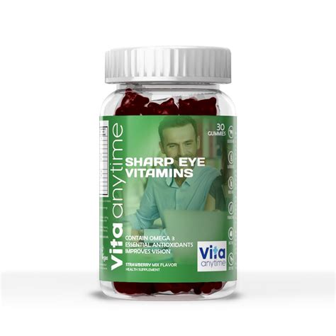 Vita Anytime Sharp Eye Vitamins – For Men, Women & Kids (5+ Years ...