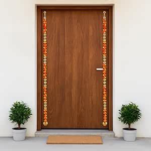 Sehaz Artworks Handcrafted Toran for Main Door – 43 Inches Set of 2 ...