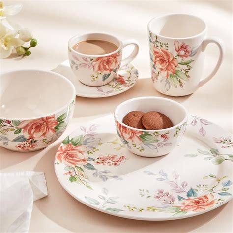 Buy Moksha Iron Stone Floral Printed Dinner Plate - 28cm from Home ...