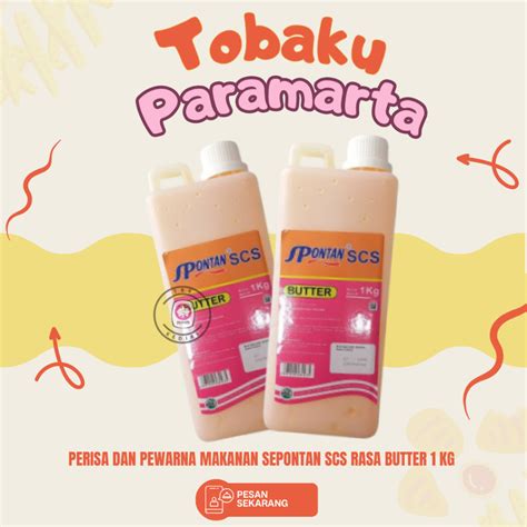 Jual PERISA DAN PEWARNA MAKANAN SPONTAN SCS RASA BUTTER WIJSMAN 1 LITER ...