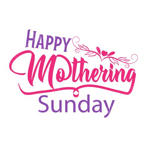 Mothering Sunday With Pink Color Design, Greetings, Happy Mothering ...
