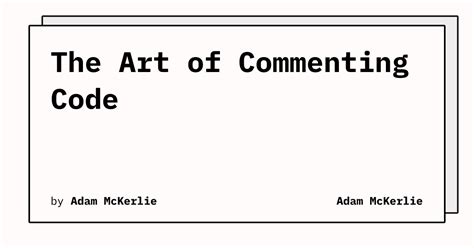 Image result for Code Comment Syntax Art