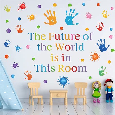 The Future of The World is in This Room Inspirational Quotes Wall Art ...