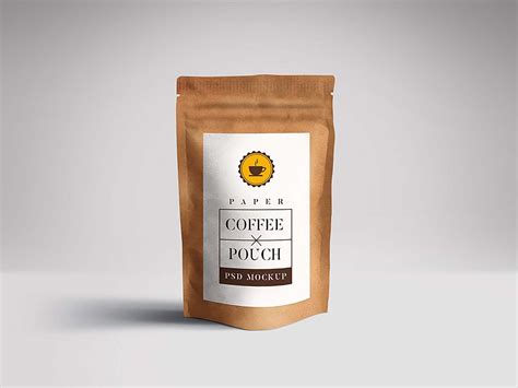 Free Paper Pouch Packaging Mockup (PSD)