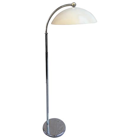 Pair of Nessen Adjustable Swing Arm Floor Lamps at 1stDibs