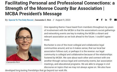 Cassandra Rich on LinkedIn: Get involved! Our legal community is full ...