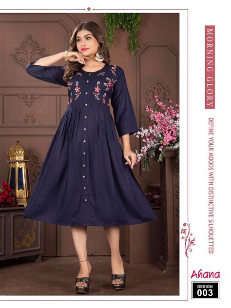 Trendy Ahana Vol 1 Embroidery Kurti Collection