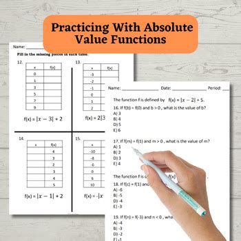 SAT Math Test Prep for Polynomials Rationals and Absolute Values by ...