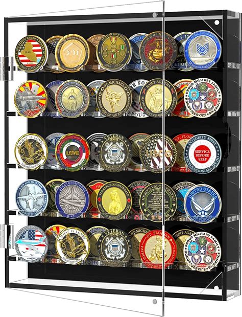 Buy Challenge Coin Wall Display Case, Acrylic Challenge Coin Holder ...