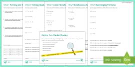 Algebra Homework Pack | GCSE Foundation Maths | Beyond
