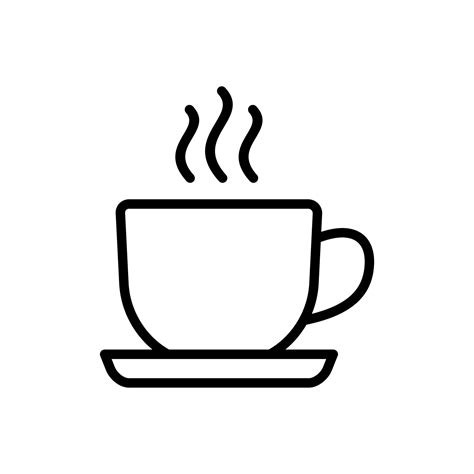 coffee cup outline icon 12860832 Vector Art at Vecteezy