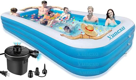 Buy Vunexo Inflatable Swimming Pool Adults Above Ground,10Feet-Swimming ...