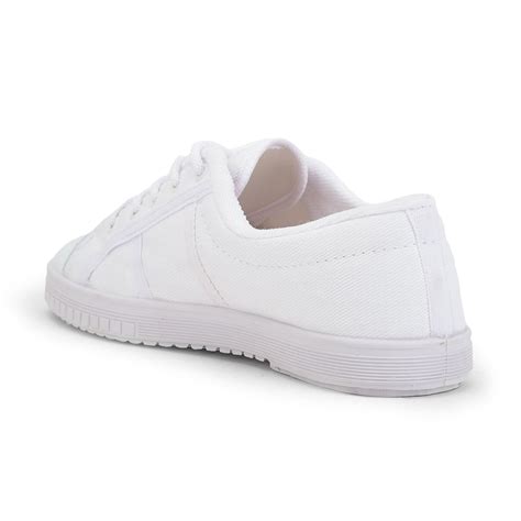 Buy Prefect White Lacing PT School Shoes For Kids TENNIS-E By Liberty