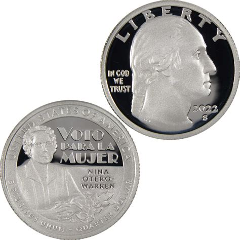 2022 S Nina Otero-Warren American Women Quarter .999 Silver Proof Coin