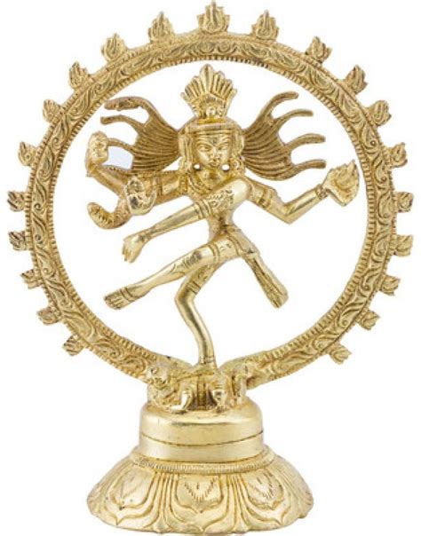 Buy Brass Dancing Natraj 5.5" Lord Natraj Dancing Statue in Brass ...