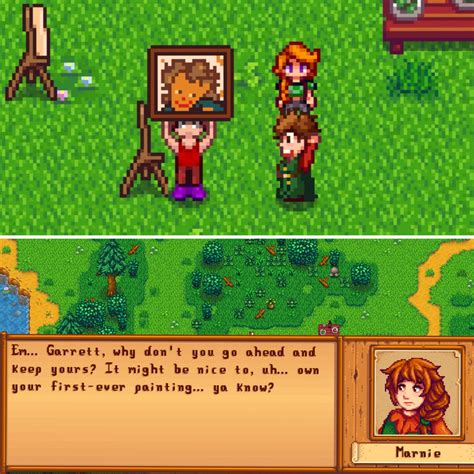 Totally nailed Marnie's portrait painting : r/StardewValley