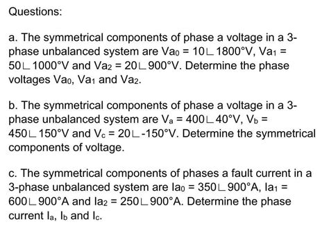 Image result for Symmetrical Components for N Phase System