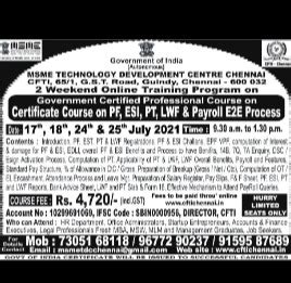 Central Footwear Training Institute - Skill Training Course
