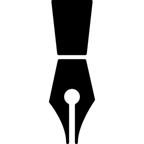 Calligraphy pen tip outline - Free art icons