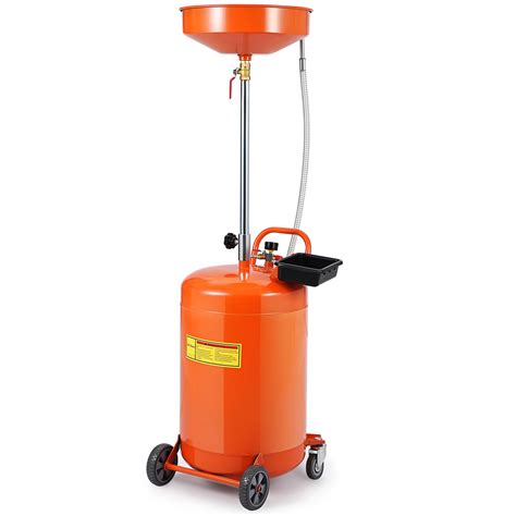 Snapklik.com : 20 Gal Waste Oil Drain Change Tank, Portable Oil Drain ...
