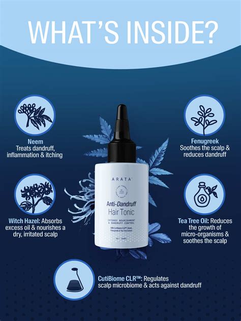 Buy Arata Anti-Dandruff Hair Tonic with Neem, Fenugreek, Tea Tree ...