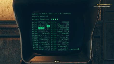 Fallout 76 Terminal Hacking 的图像结果