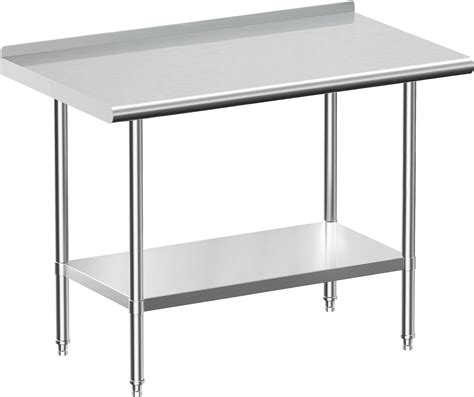Amazon.com: JOPHUN Stainless Steel Work Table with Backsplash ...