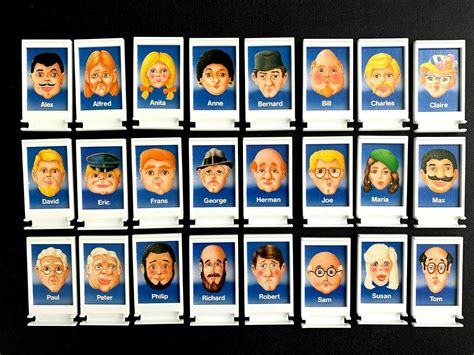 Guess Who? Game 1987 Version Replacement Blue Board Window Frame PICK ...