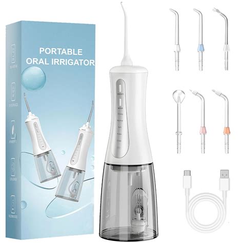 Water Flosser for Teeth Cordless 350ML Upgraded Big Tank Portable Oral ...