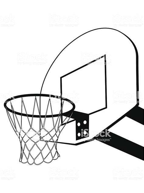Basketball Hoop Line Drawing 的图像结果