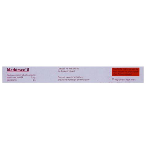 Methimez 5 Tablet | Uses, Side Effects, Price | Apollo Pharmacy