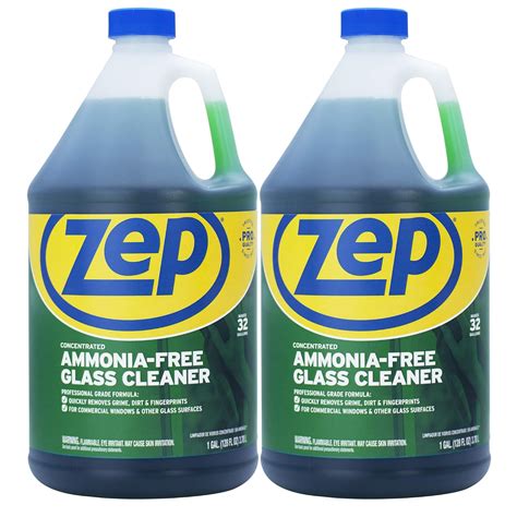 Zep Ammonia Free Glass Cleaner Concentrate ZU1052 (Pack of 2 ...