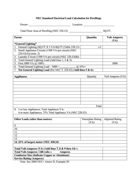 Electrical Load Calculation Examples 的图像结果