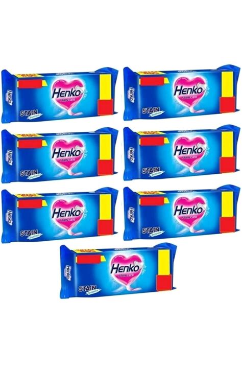 Henko Stain Care Dtergent Bar 80 gm (Pack Of 7) : Amazon.in: Health ...